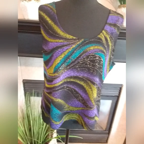 R & K Originals Multi Color Tank Top - Picture 3 of 5